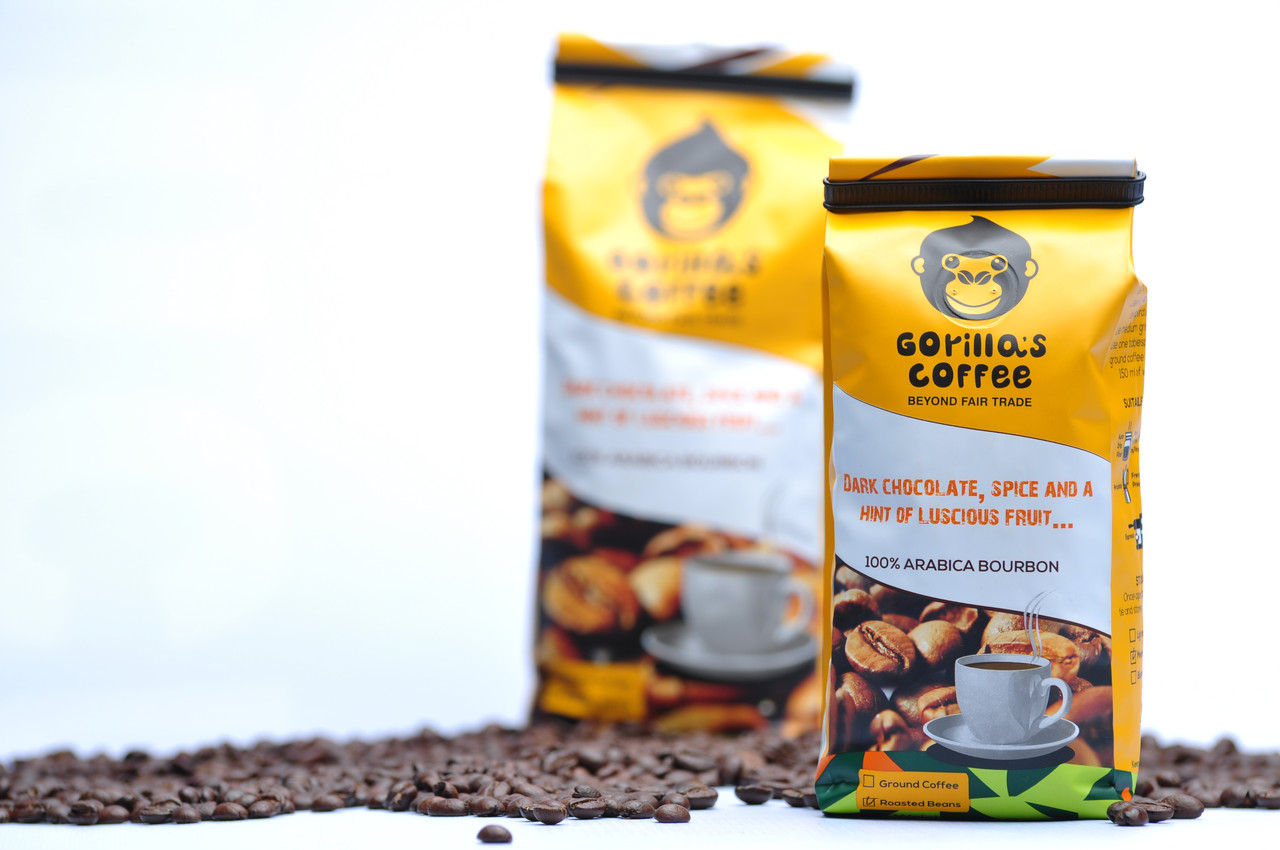 Кофе Арабика в зернах 250г Средняя обжарка Gorillas Coffee