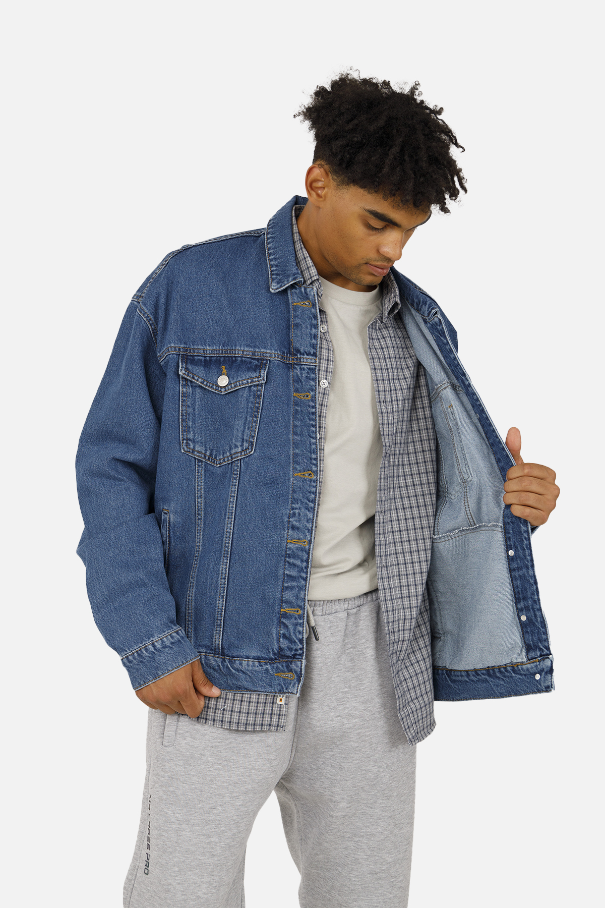 Мужская джинсовая куртка Yuki 3XL Синий ЦБ-00258115 (SKT001015525)