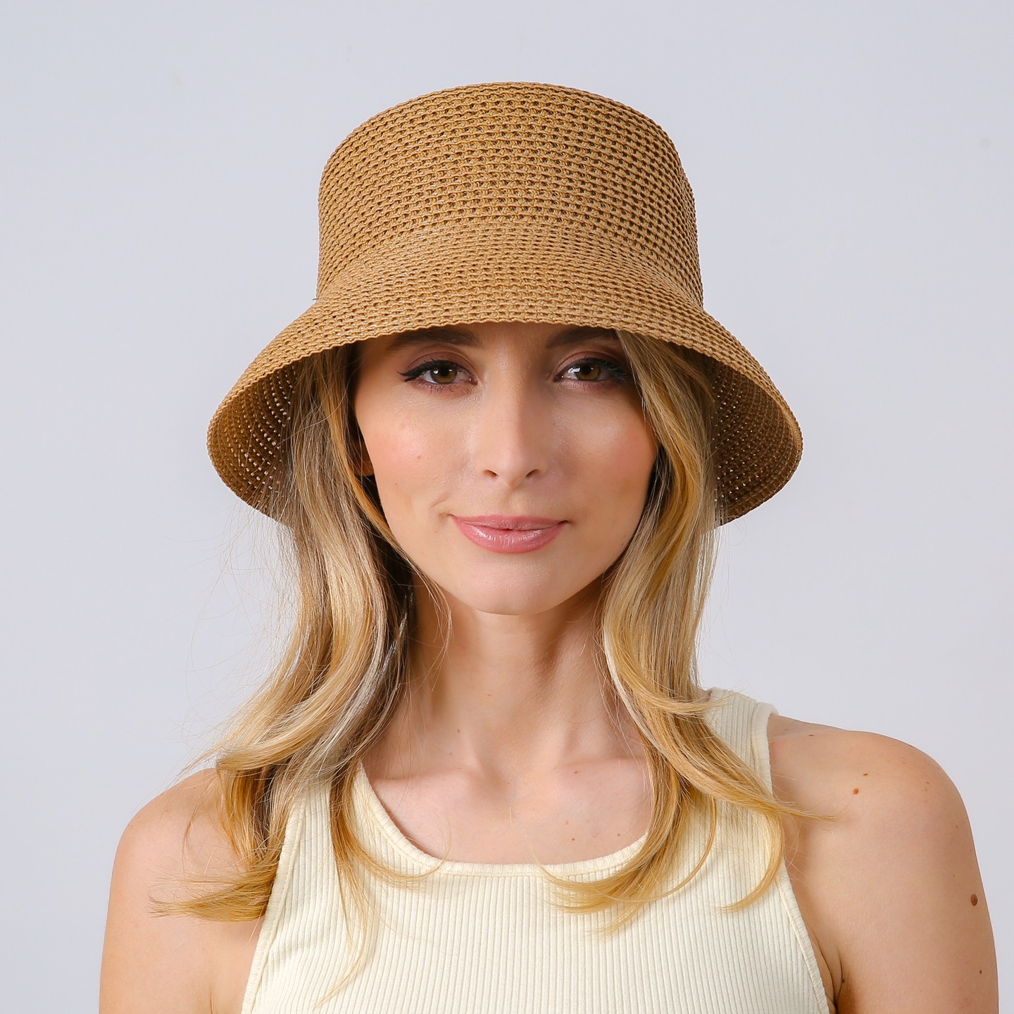 Панама женская LuckyLOOK Амина One Size Бежевый 742-963