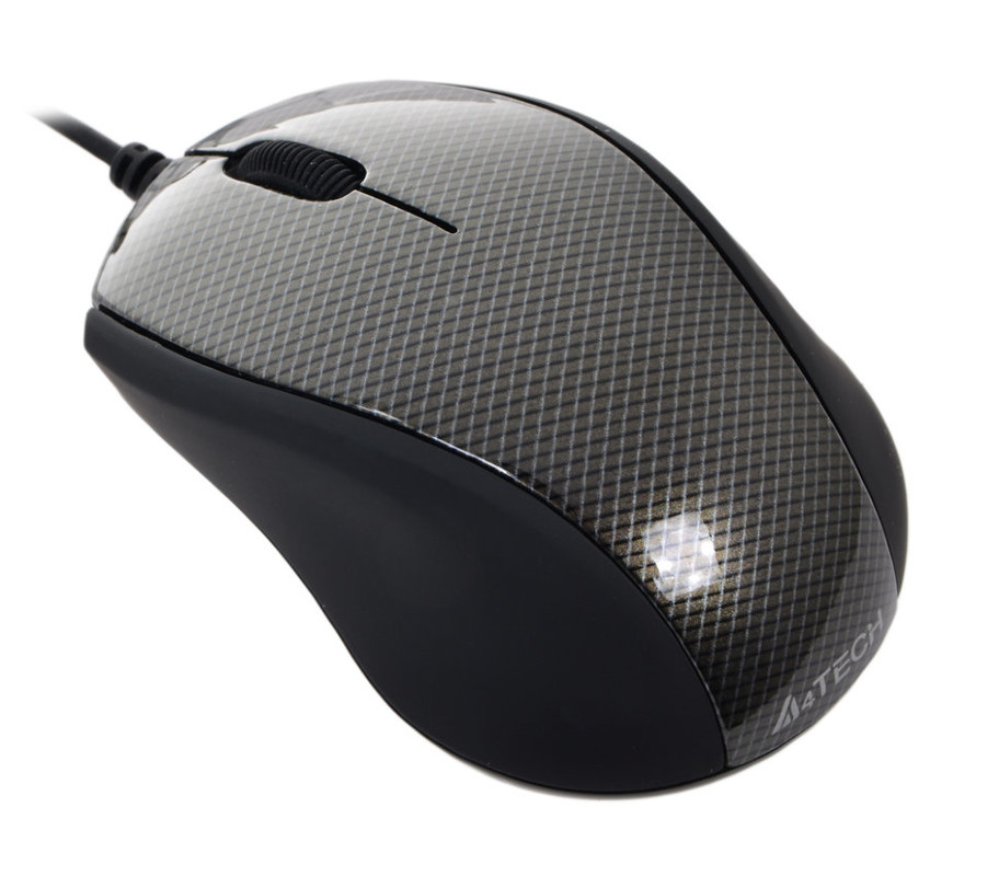 Миша A4-tech N-100-1 Carbon (F00140143)