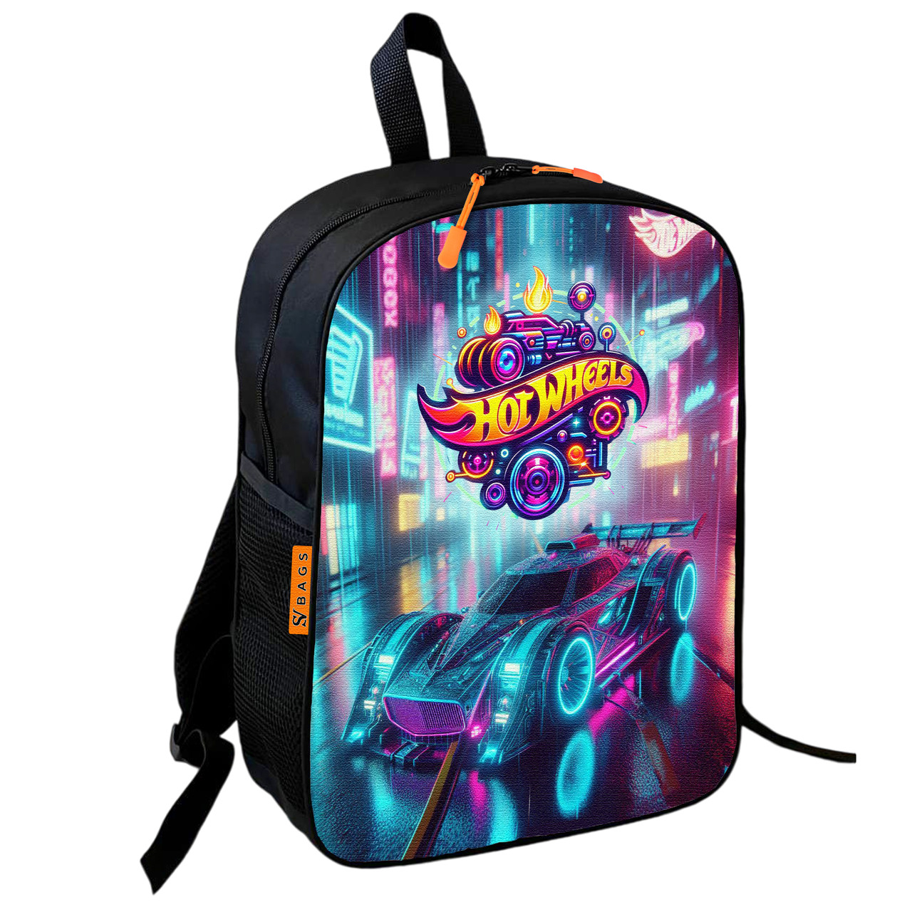Дитячий шкільний рюкзак Hot Wheels 36х27х13 см, водонепроникний, з принтом