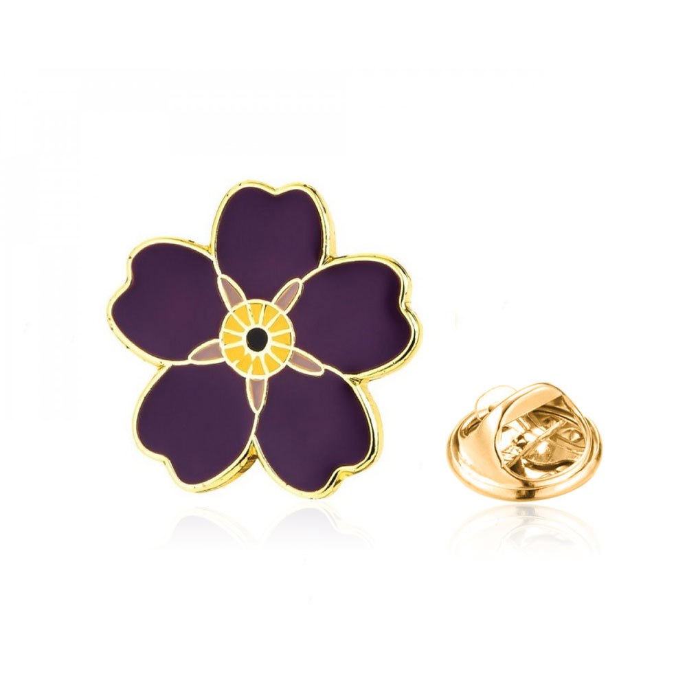 Значок BROCHE Цветок фиолетовый BRGV113414