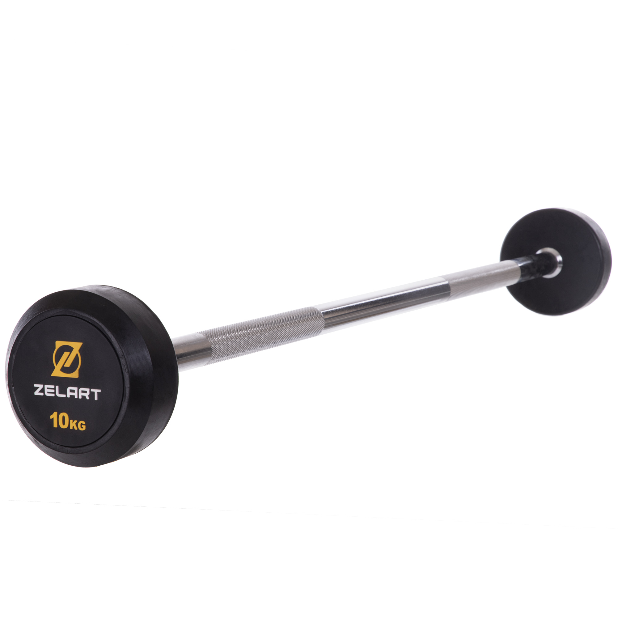 Штанга фіксована пряма гумова Zelart Rubber Coated Barbell TA-2685-10 10кг