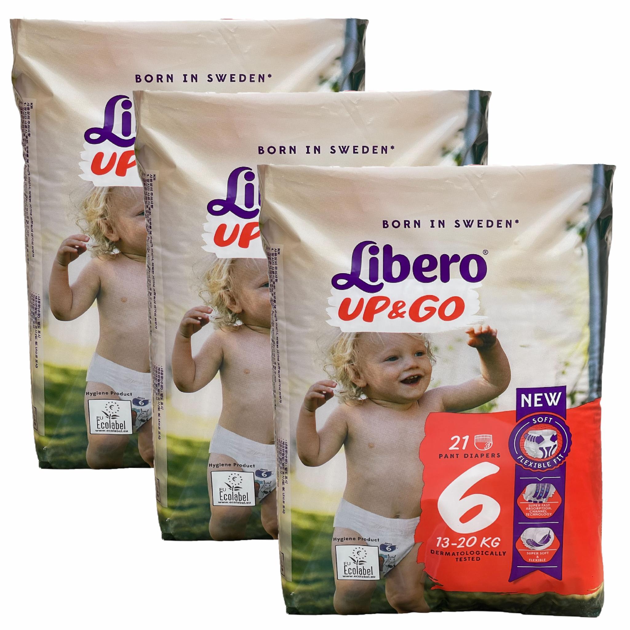 Подгузники-трусики Libero UP&GO 6 13-20 кг 63 шт (108726725)