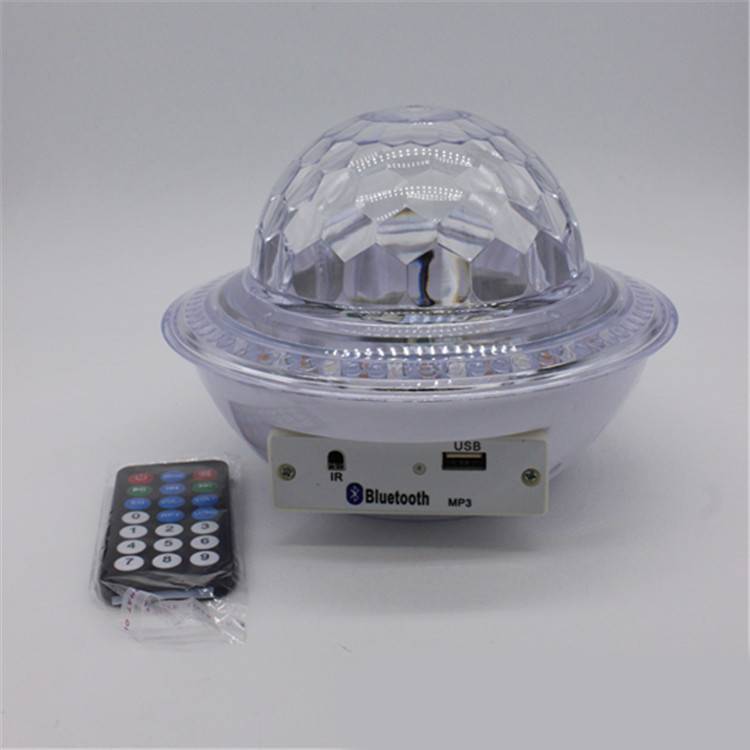 Музичний Bluetooth диско куля з пультом та USB входом Party Light Ufo Led Crystal Ball