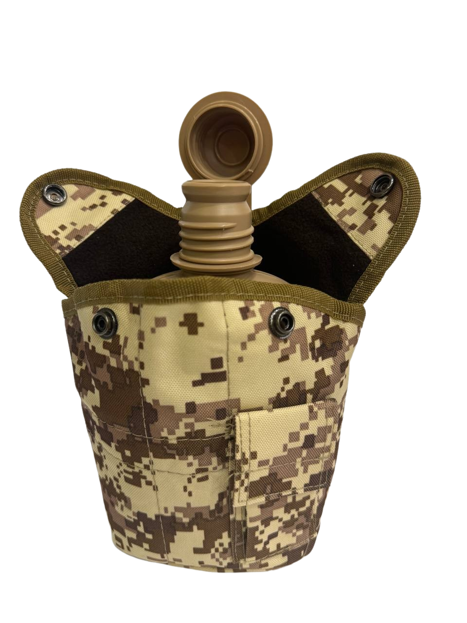 Фляга тактическая с чехлом Solve NATO 1 л Коричневый пиксель KT6003936