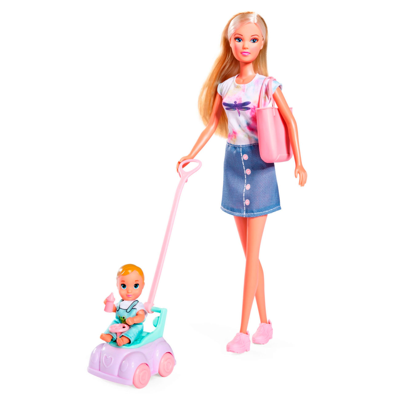 Набір ляльковий Steffi з малюком на машинці Simba OL185961