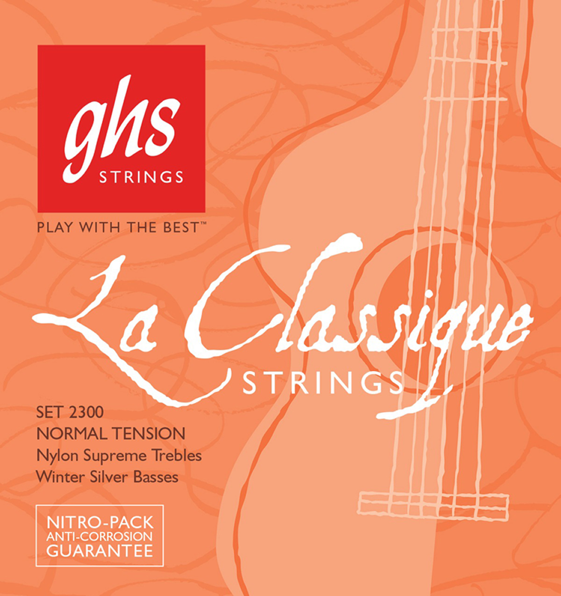 Струны для классической гитары GHS 2300 La Classique Strings Normal Tension