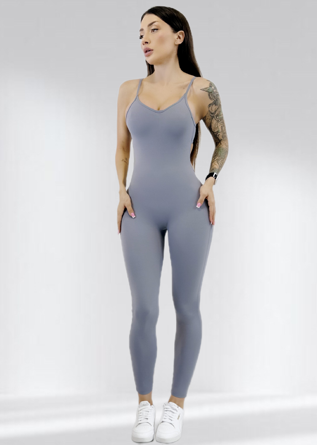 Спортивный комбинезон женский LILAFIT Серый L (LFJ000041)
