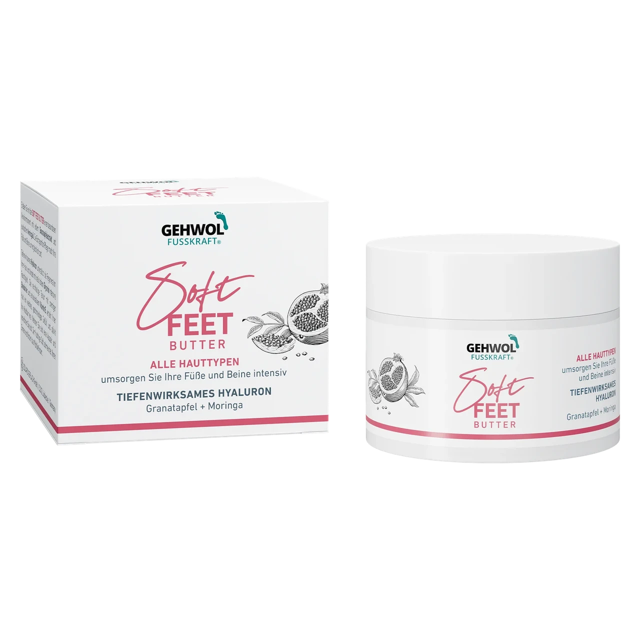Крем-баттер для ног Gehwol Fusskraft Soft Feet Butter Гранат и моринг 100 мл
