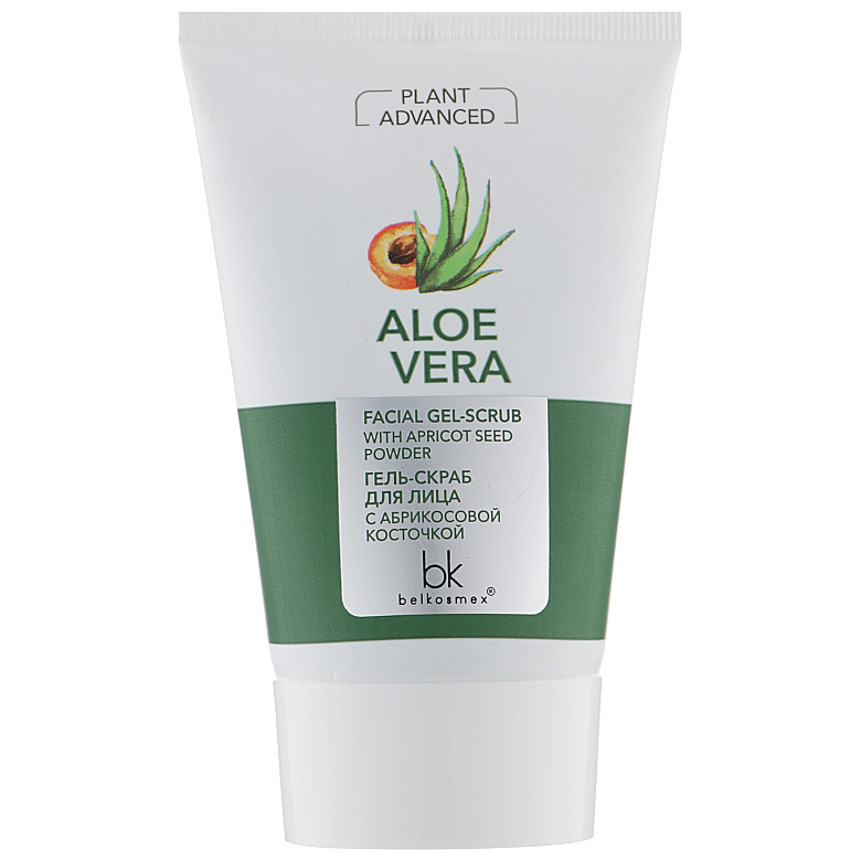 Гель-скраб для лица с абрикосовой косточкой BelKosmex Aloe Vera 120 г