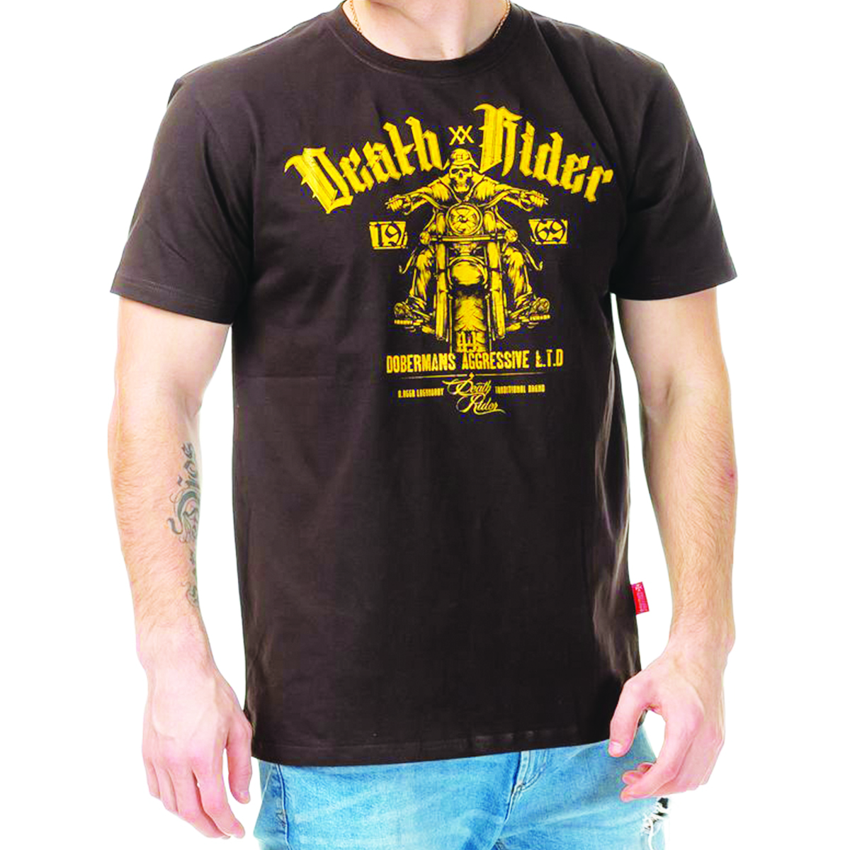 Футболка Dobermans Aggressive Death Rider L Коричневий (TS57BN-L)