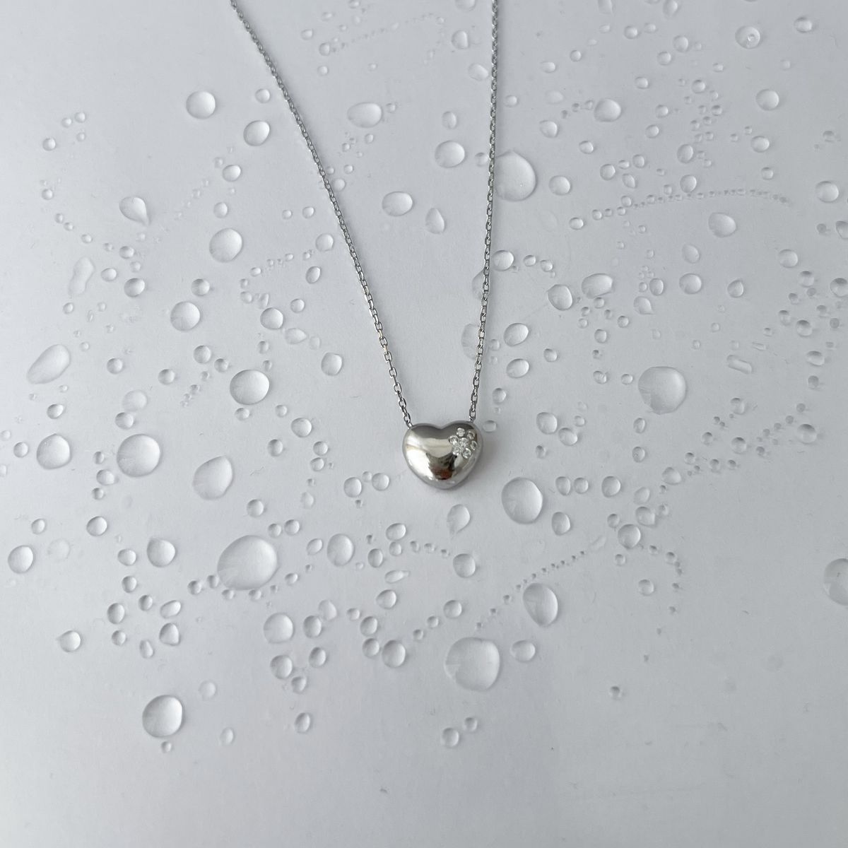 Серебряное колье SilverBreeze с фианитами (2144175) 450-500