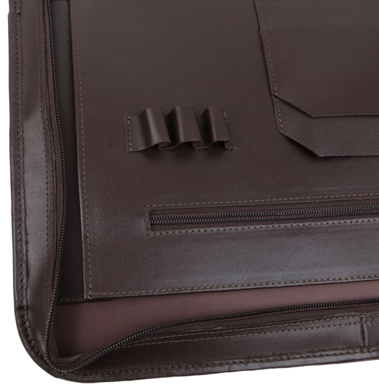 Кожаная деловая папка Portfolio  Port1022 Коричневая