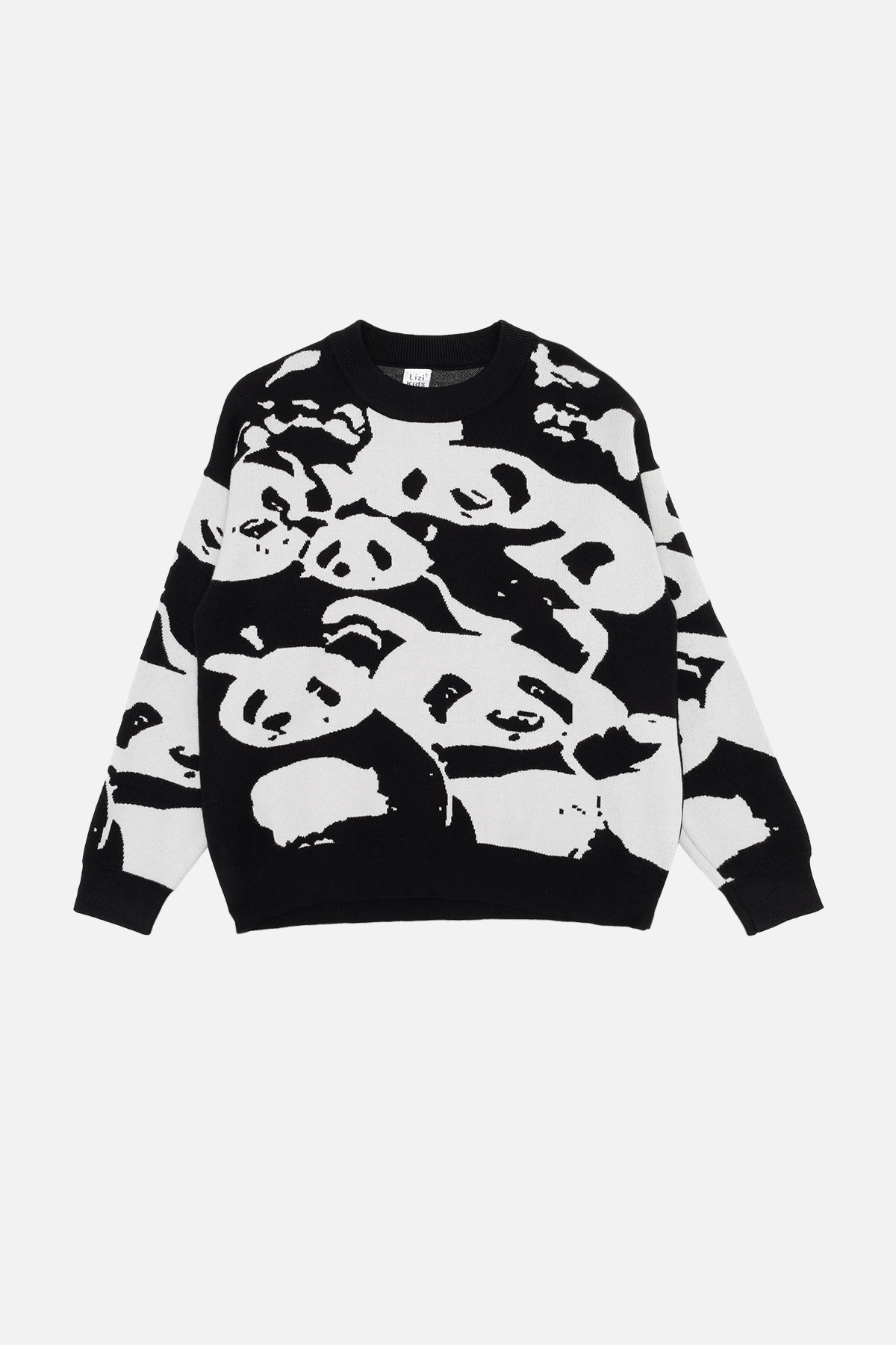 Джемпер для мальчика Lizi Kids 152 см Черно-белый ЦБ-00258731 (SKT001017596)