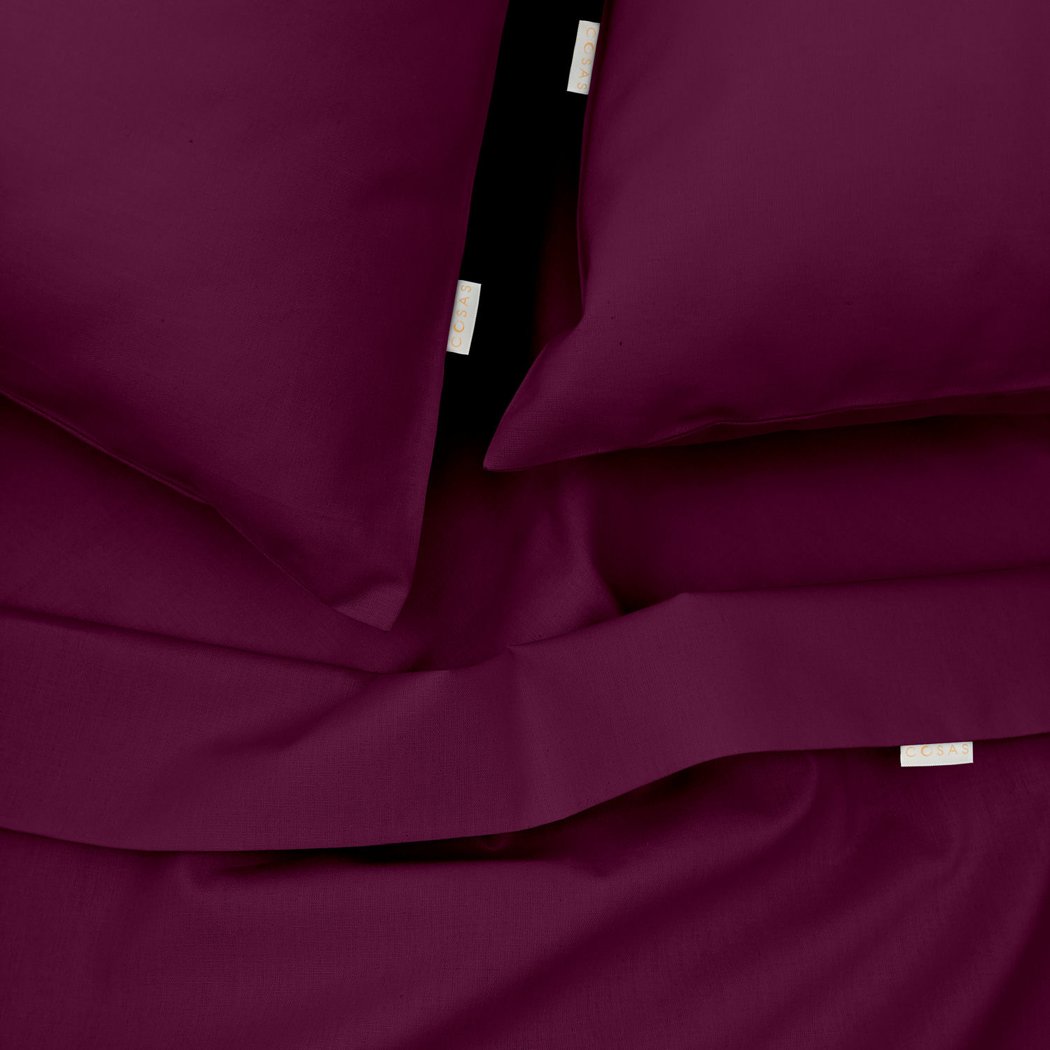 Дитяча наволочка COSAS DARK CHERRY Ранфорс 40х60 см Вишневий