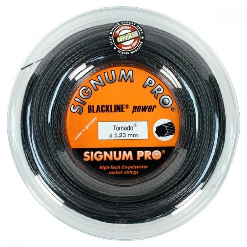 Тенісні струни Signum Pro Tornado 200 м Чорний (106-0-0)