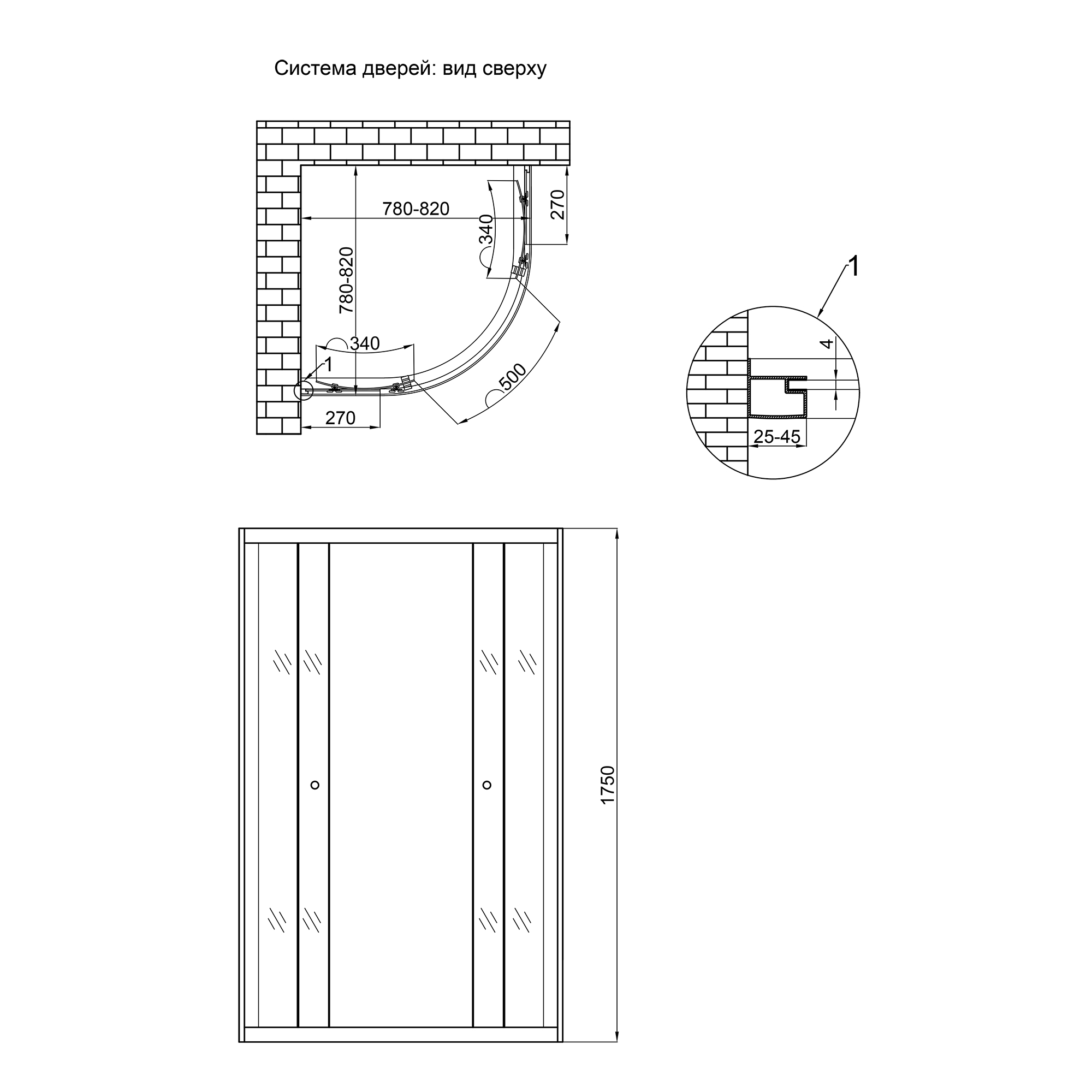 Душевая Кабина Lidz Latwa Sc80X80.Sat.mid.fr (Llsc8080Satmidfr2)