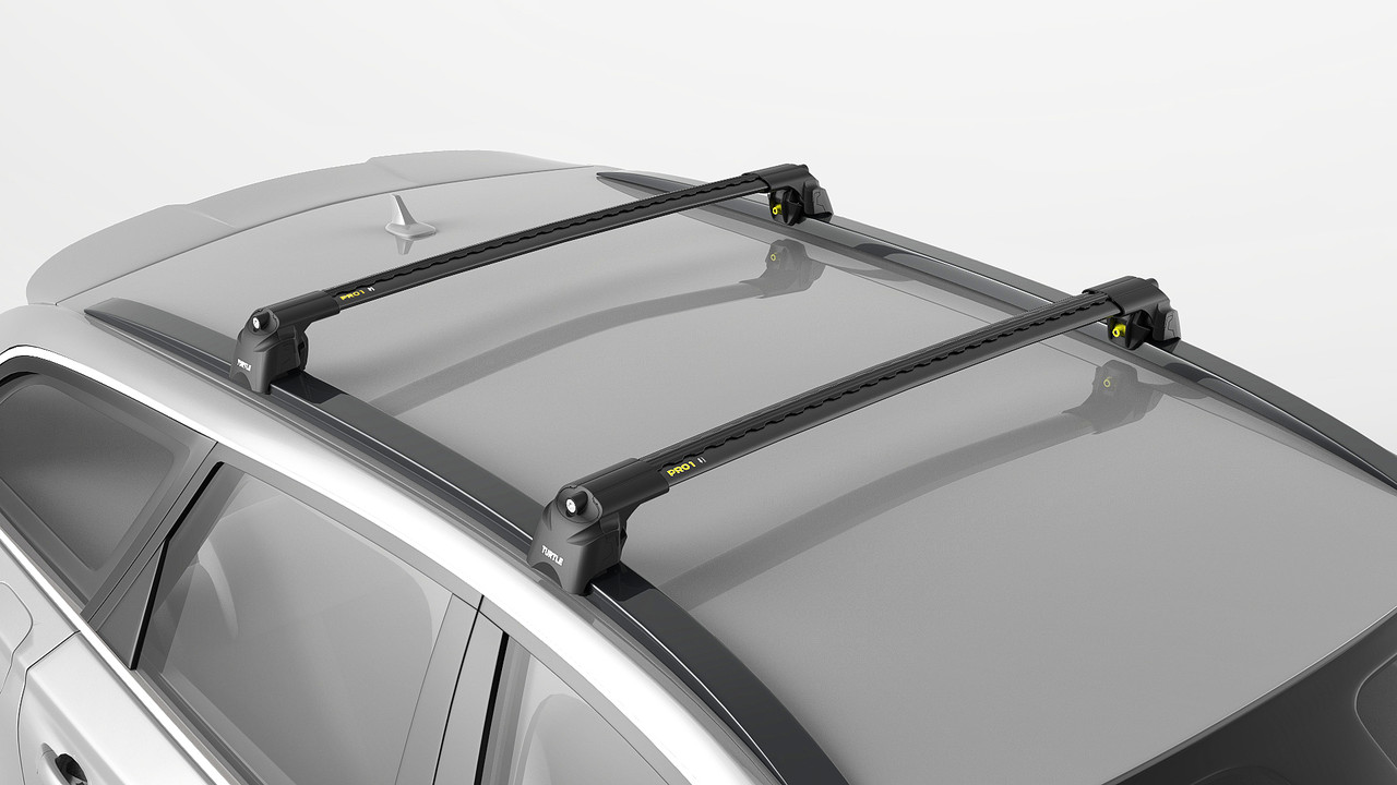 Автобагажник на крышу Turtle AIR 2 Volvo XC60 2008-2017 Черный