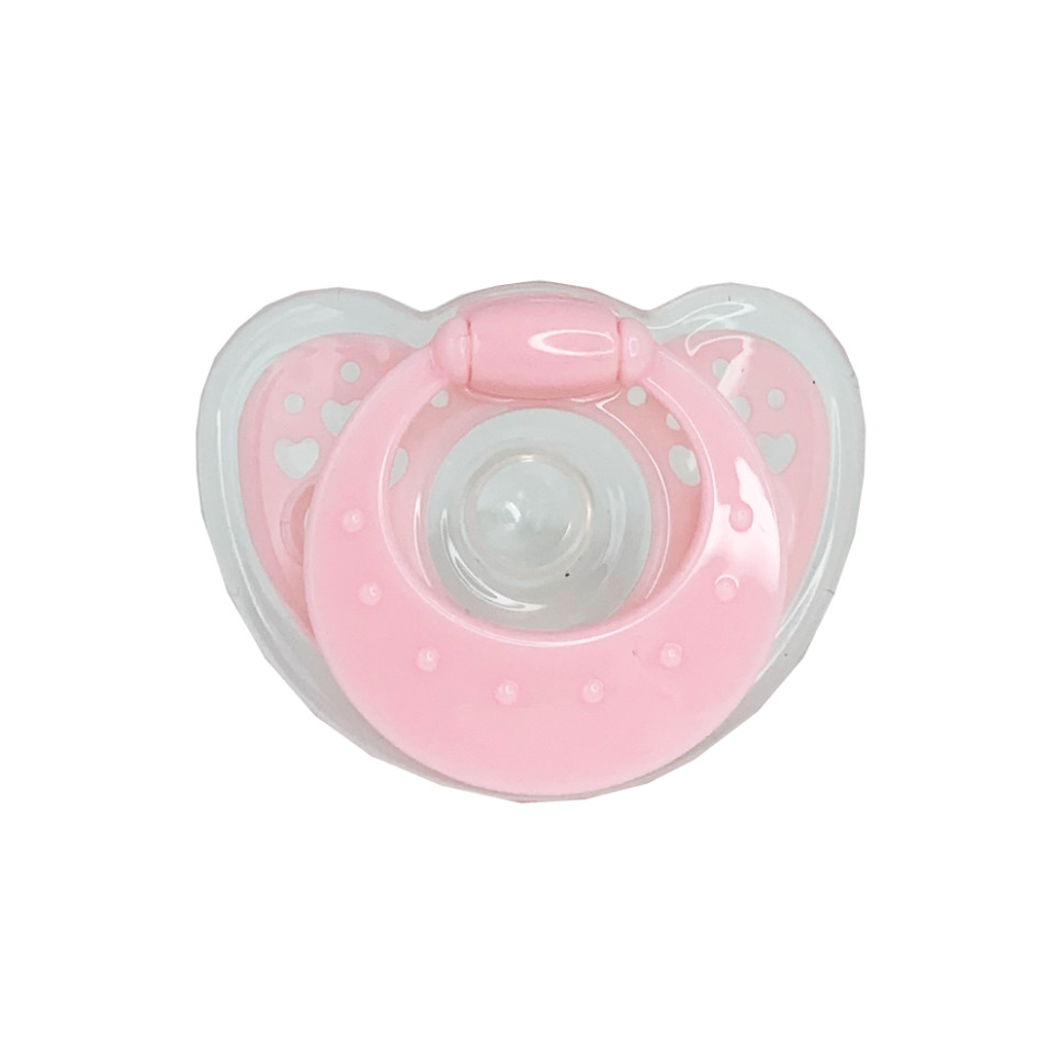 Детская пустышка силиконовая Mega Zayka MGZ-0517(Pink) круглая