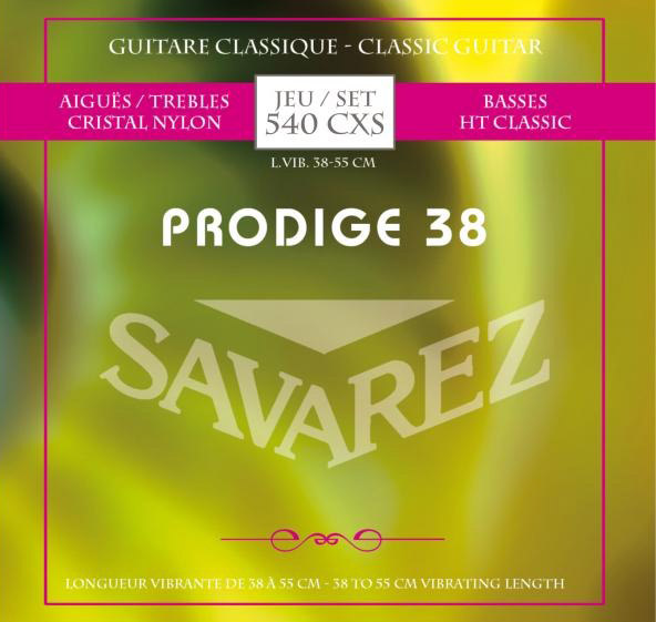 Струны для классической гитары Savarez 540CXS Prodige 38 Classical Guitar Strings 38/55 cm