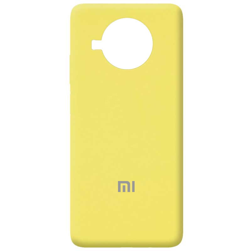 Чохол Silicone Cover Full Protective (AA) для Xiaomi Redmi Note 9 Pro 5G (Жовтий/Yellow) 1096058