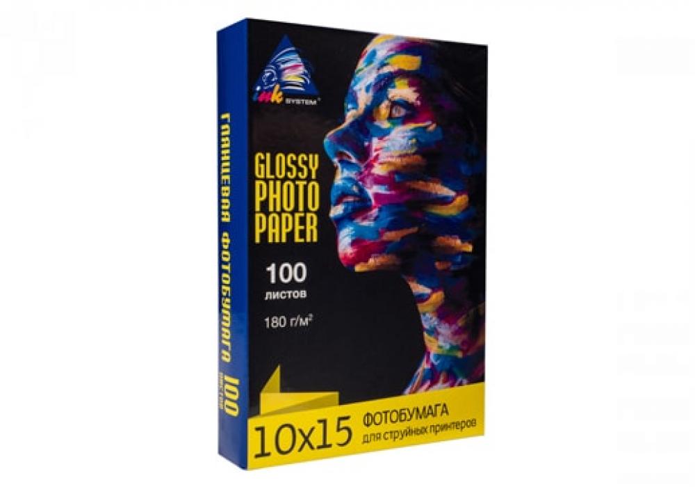 Глянцевая фотобумага INKSYSTEM Glossy Photo Paper 180g 10x15 см 100 шт