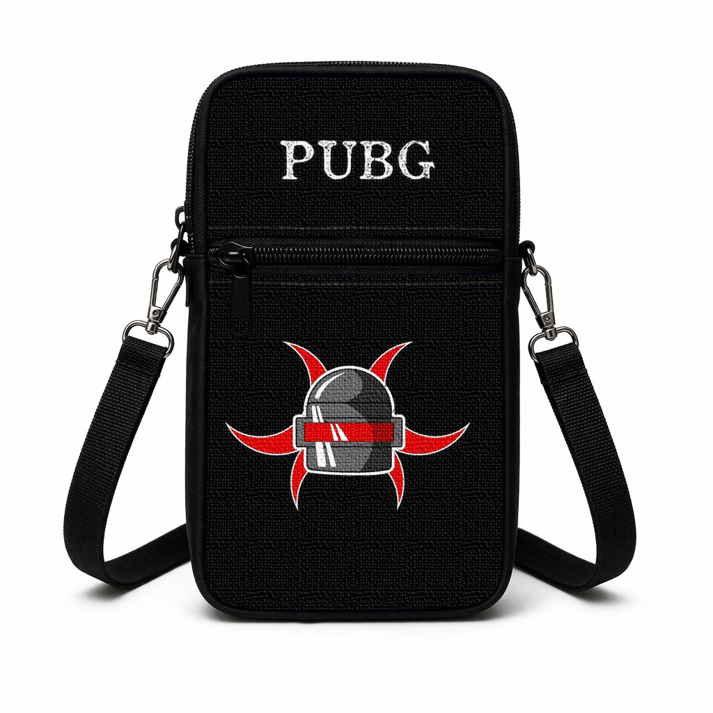Дитяча сумка через плечо з принтом PUBG, 19×10×5 см, поліестер