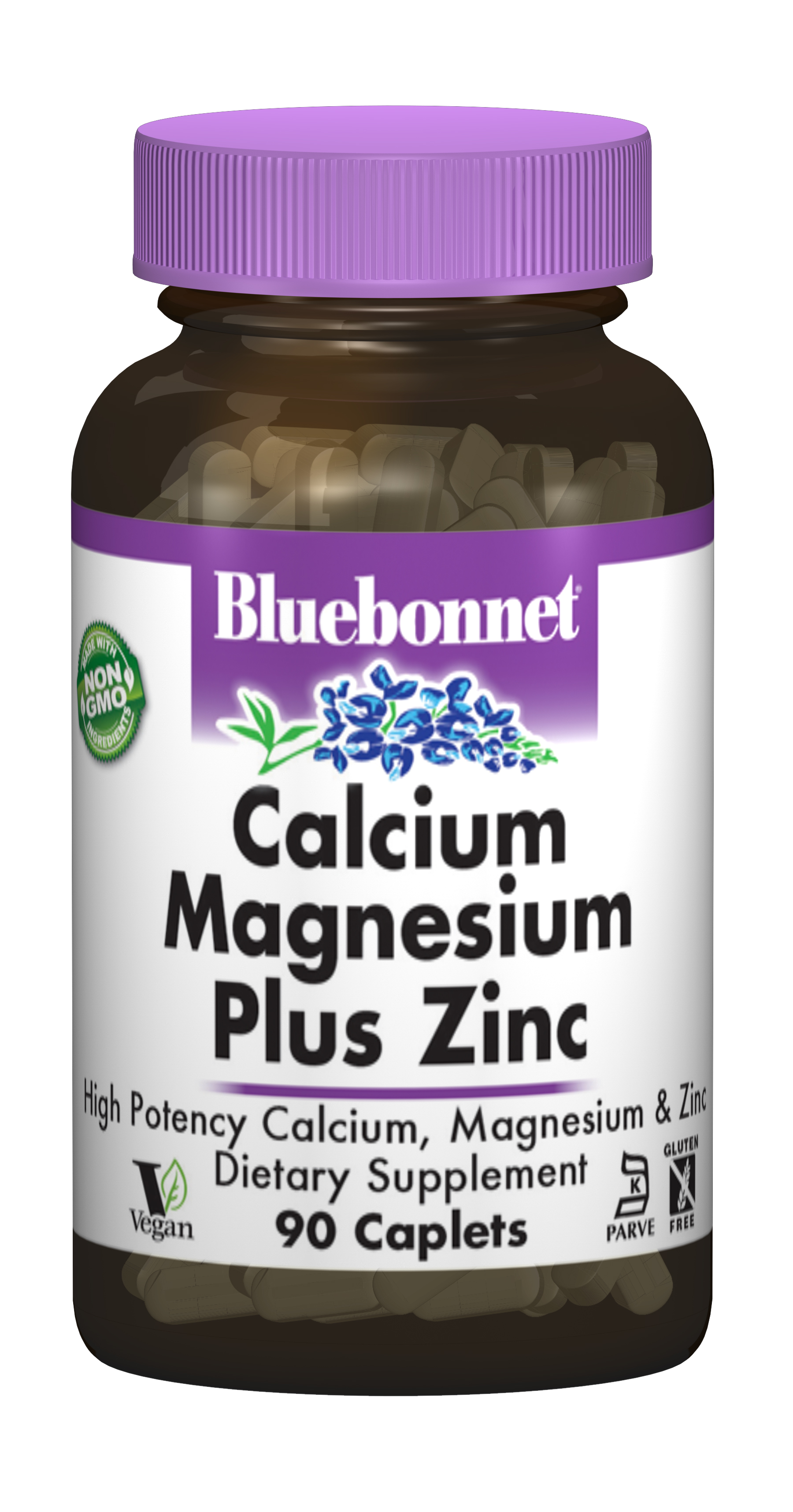 Кальцій Магній+Цинк, Bluebonnet Nutrition, 90 капсул