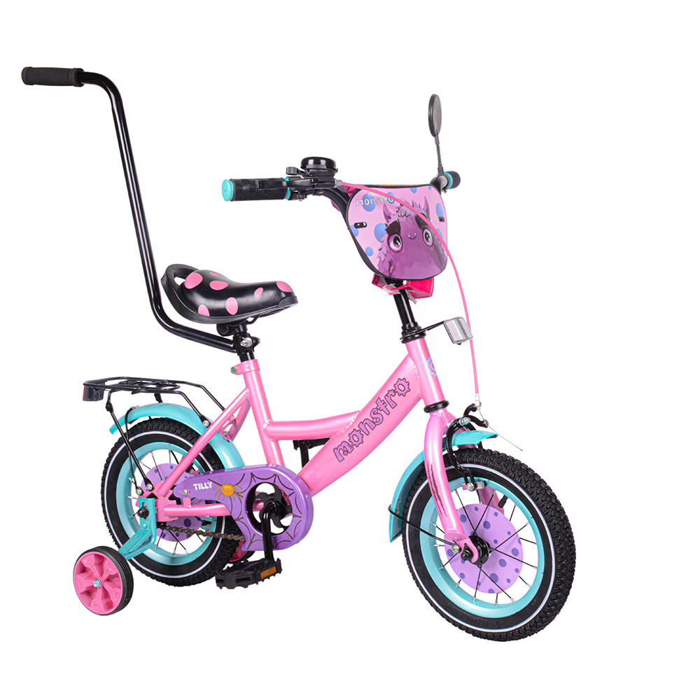 Детский 2-х колёсный велосипед TILLY Monstro 12 T-21229/1 pink+blue