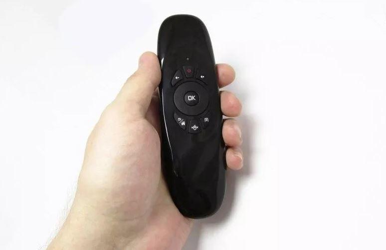 Аеромиш з клавіатурою Спартак Air Mouse 4710 151 х 45 х 14 мм Чорний