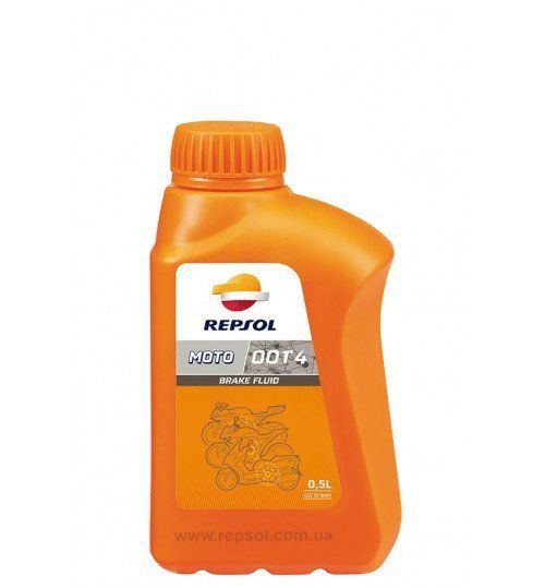 Гальмівна рідина Repsol MOTO DOT 4 BRAKE FLUID, 0,5л/RP713A56