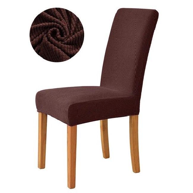 Чехол на стул со спинкой Stenson R89560-BR 40-50х45-60 см Brown