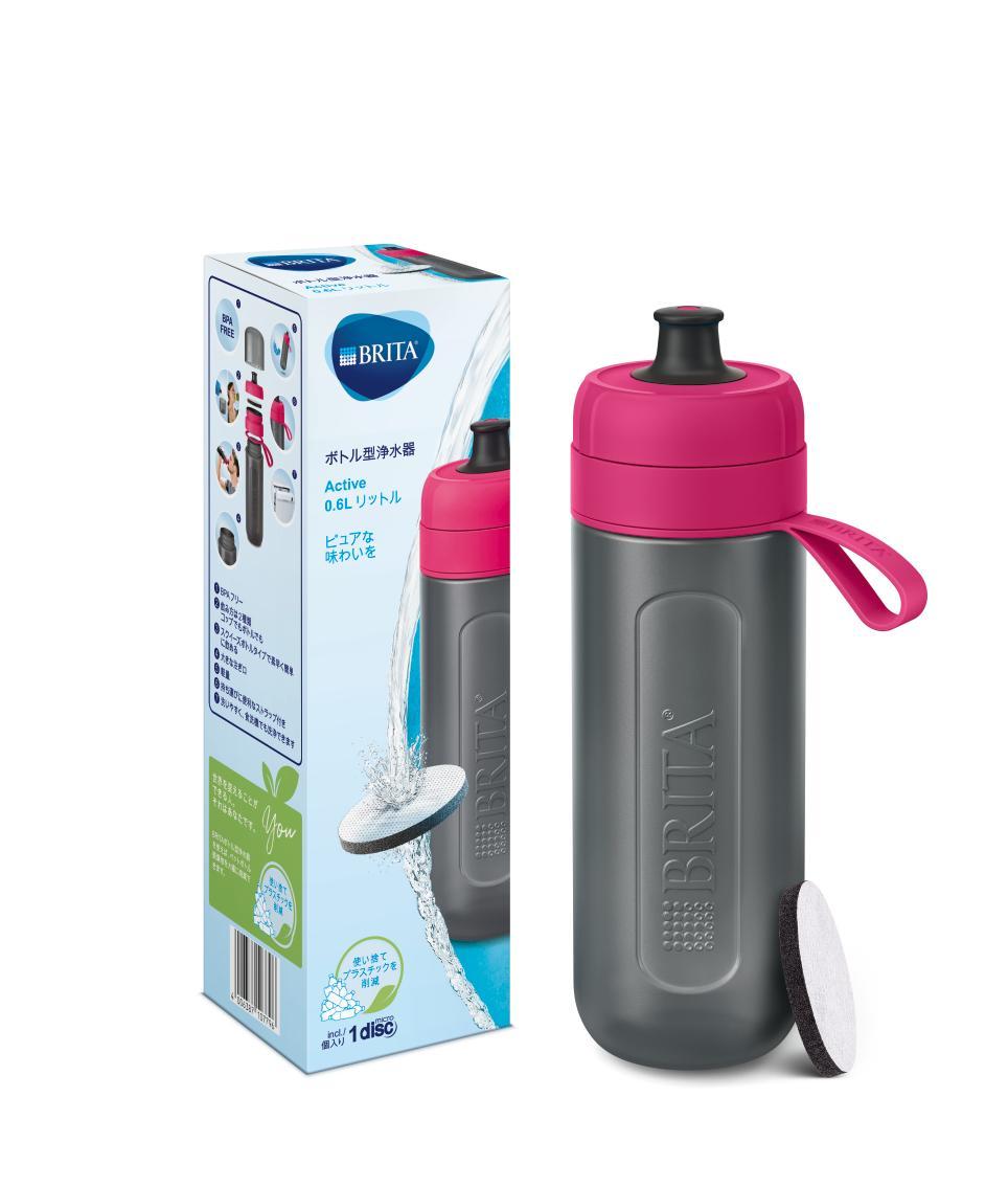 Фильтр-бутылка Brita Active 600 мл розовая