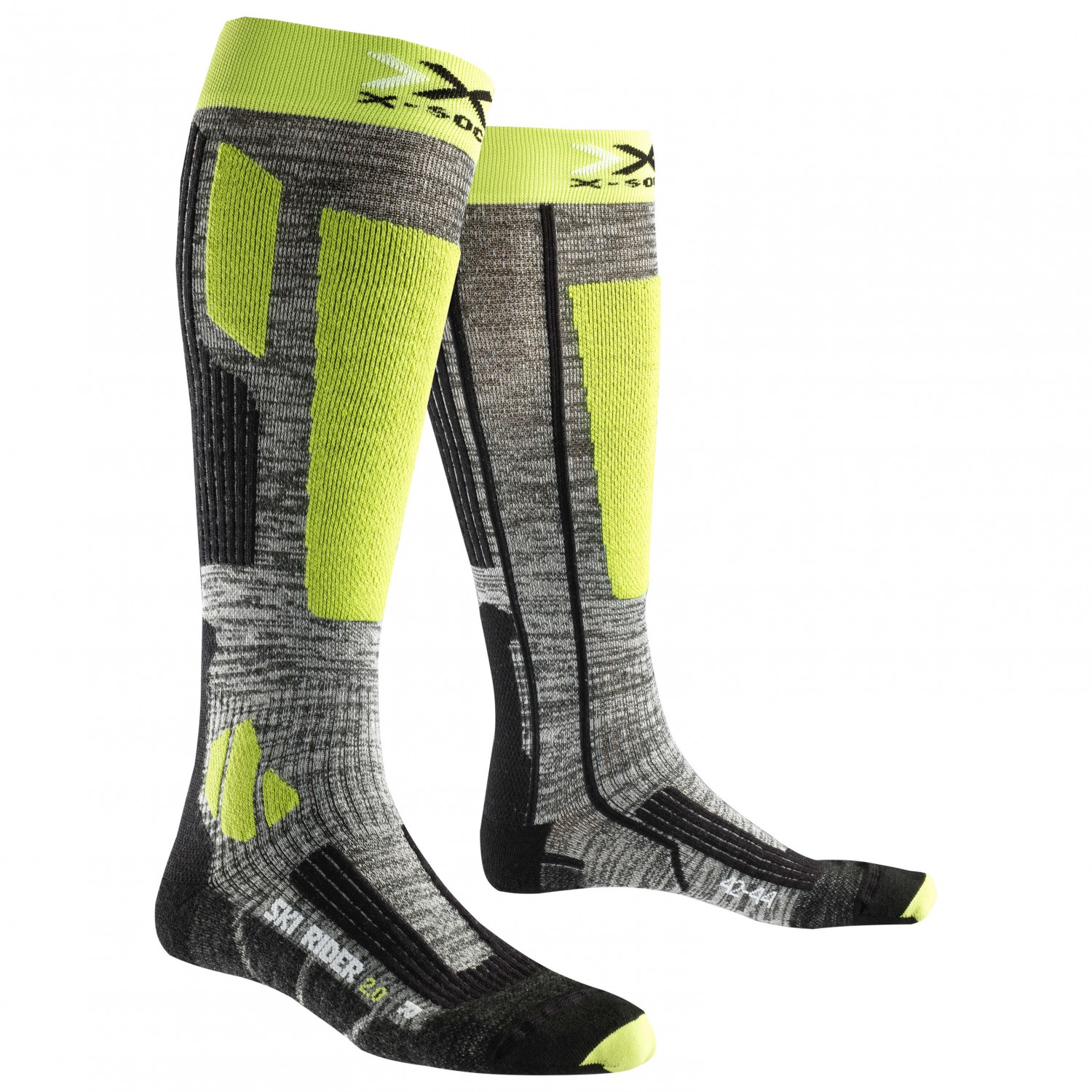 Носки X-Socks Ski Rider 2.0 45-47 Черный/Зеленый (1068-X100092 45-47 G730)
