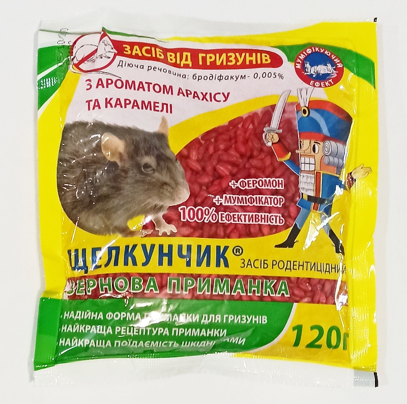 Родентицид Насіння країни Щелкунчик зерно красное 120 г