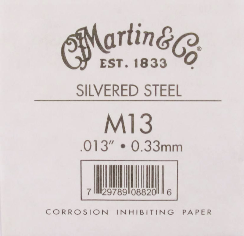 Струна Martin M13 Silvered Steel .013