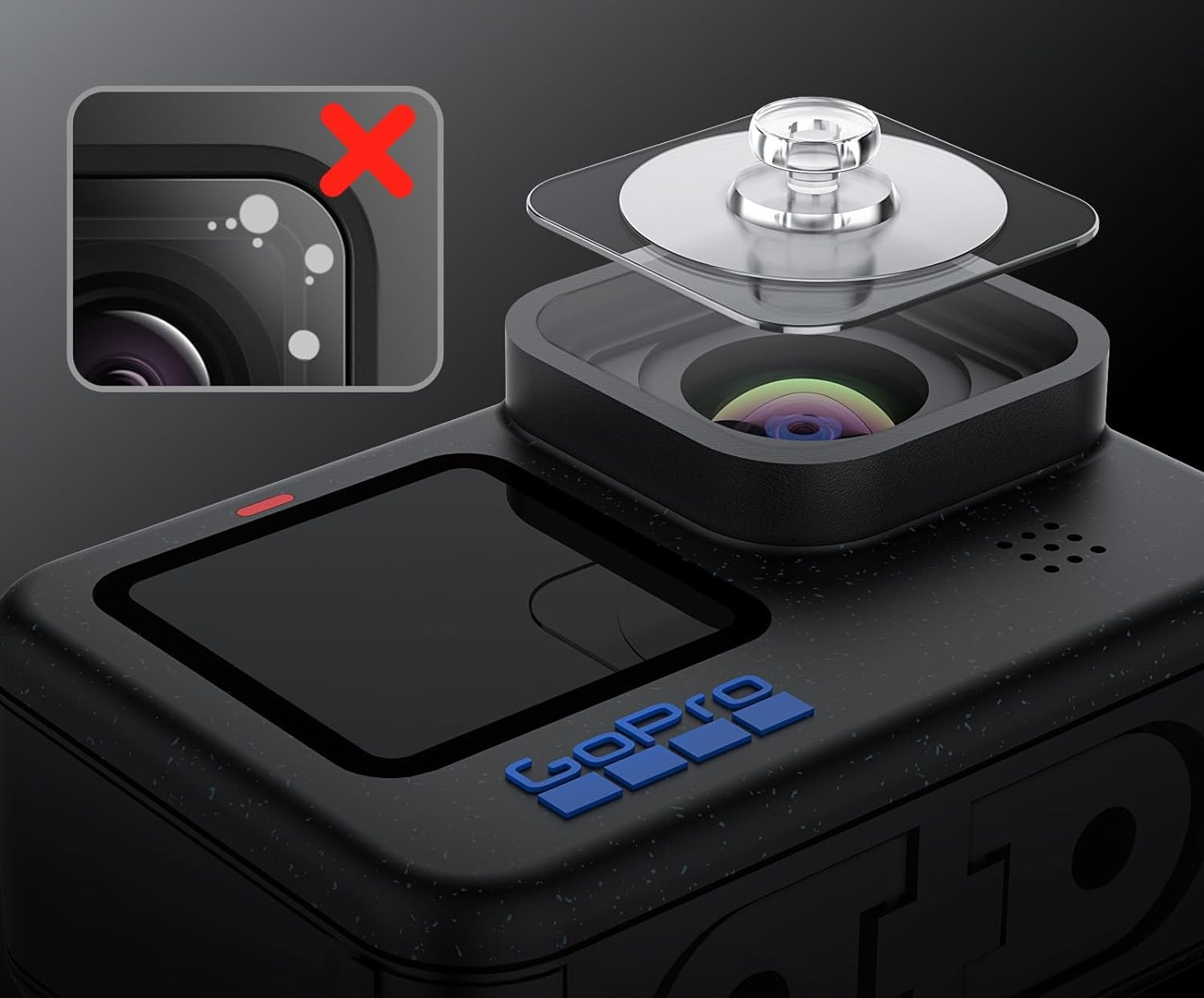 Защитное стекло комплект 3 шт для GoPro HERO 12 BeWatch (12203GO12)