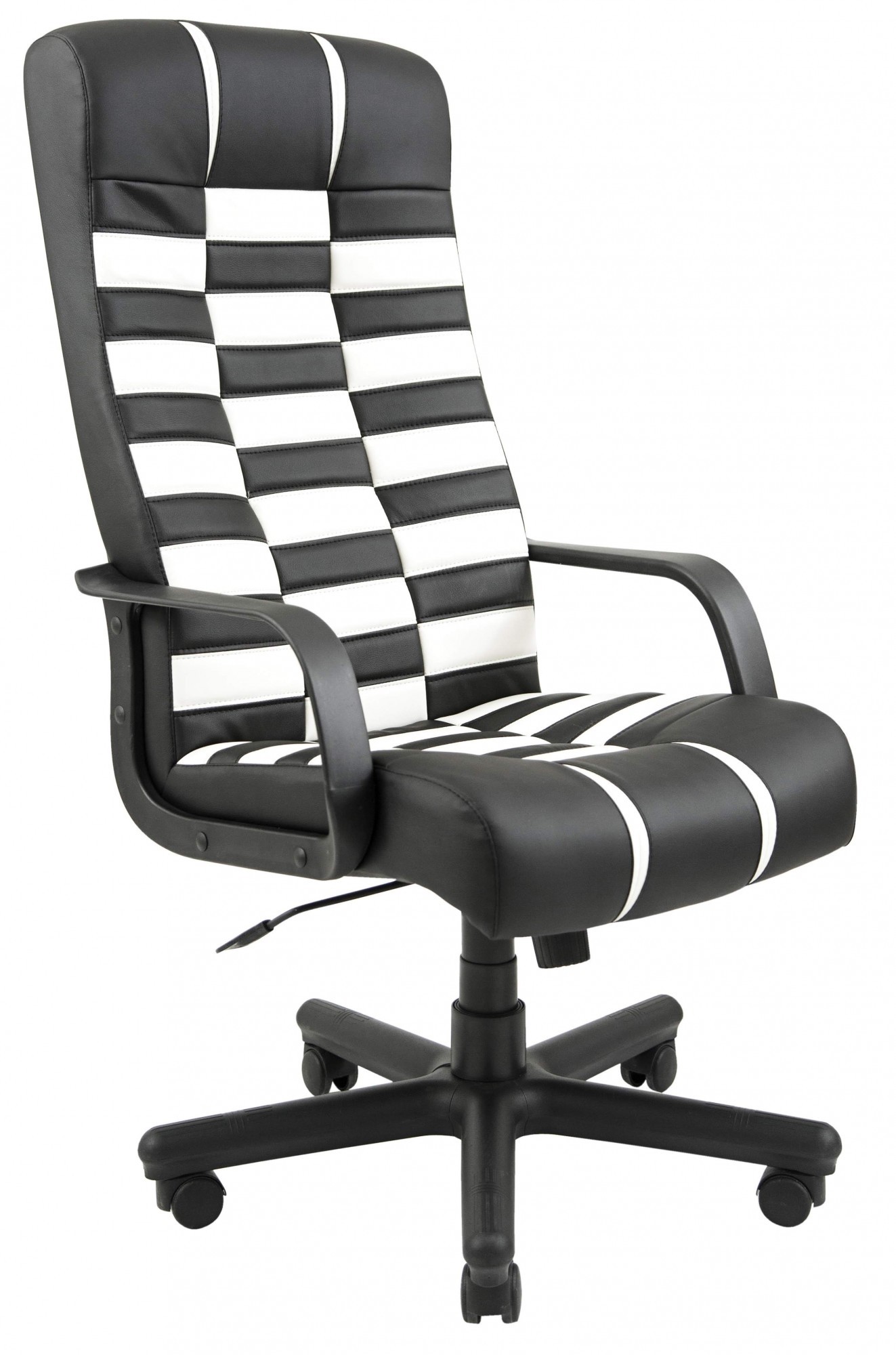 Офисное Кресло Руководителя Richman Атлант Флай 2300-2230 Пластик М2 AnyFix Черно-белое