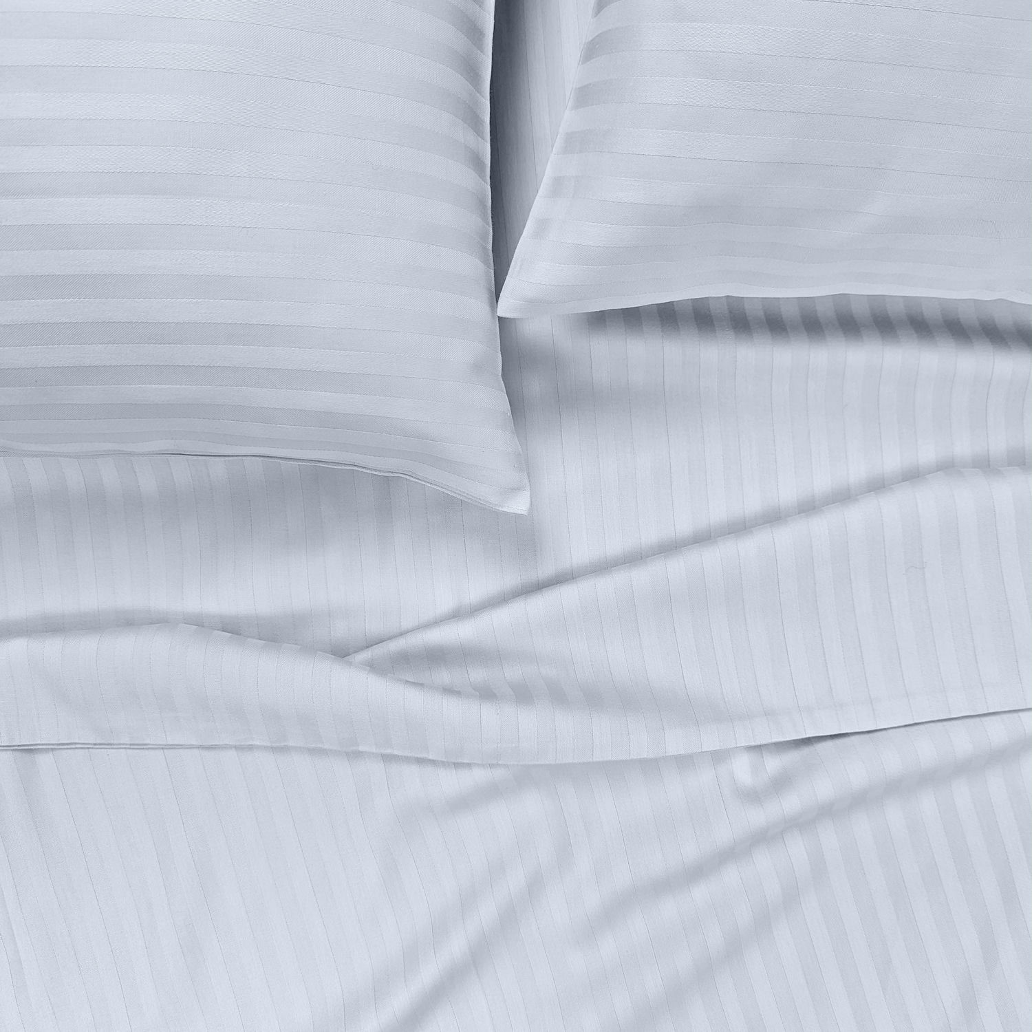 Підліткова постіль сатин з простирадлом на гумці PORCELAIN Cosas Білий 160х220 см
