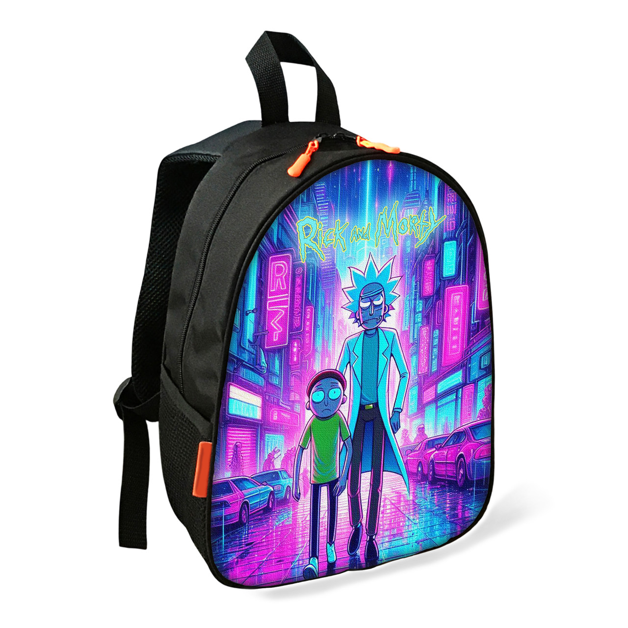 Дитячий шкільний рюкзак Rick and Morty 34х27х13 см, водонепроникний