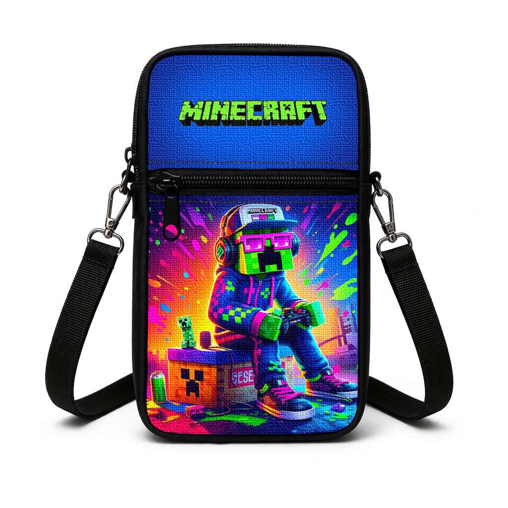 Дитяча сумка через плечо з принтом Minecraft, 19×10×5 см — арт. 3015352187