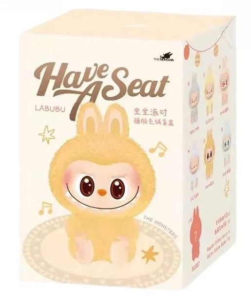 Брелок мягкая плюшевая игрушка-сюрприз No Brand Labubu The Monsters  have a seat 15 см (2104618546)
