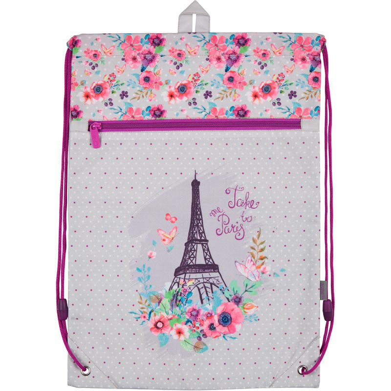 Сумка для взуття з кишенею Kite Paris Сірий (K18-601M-4)