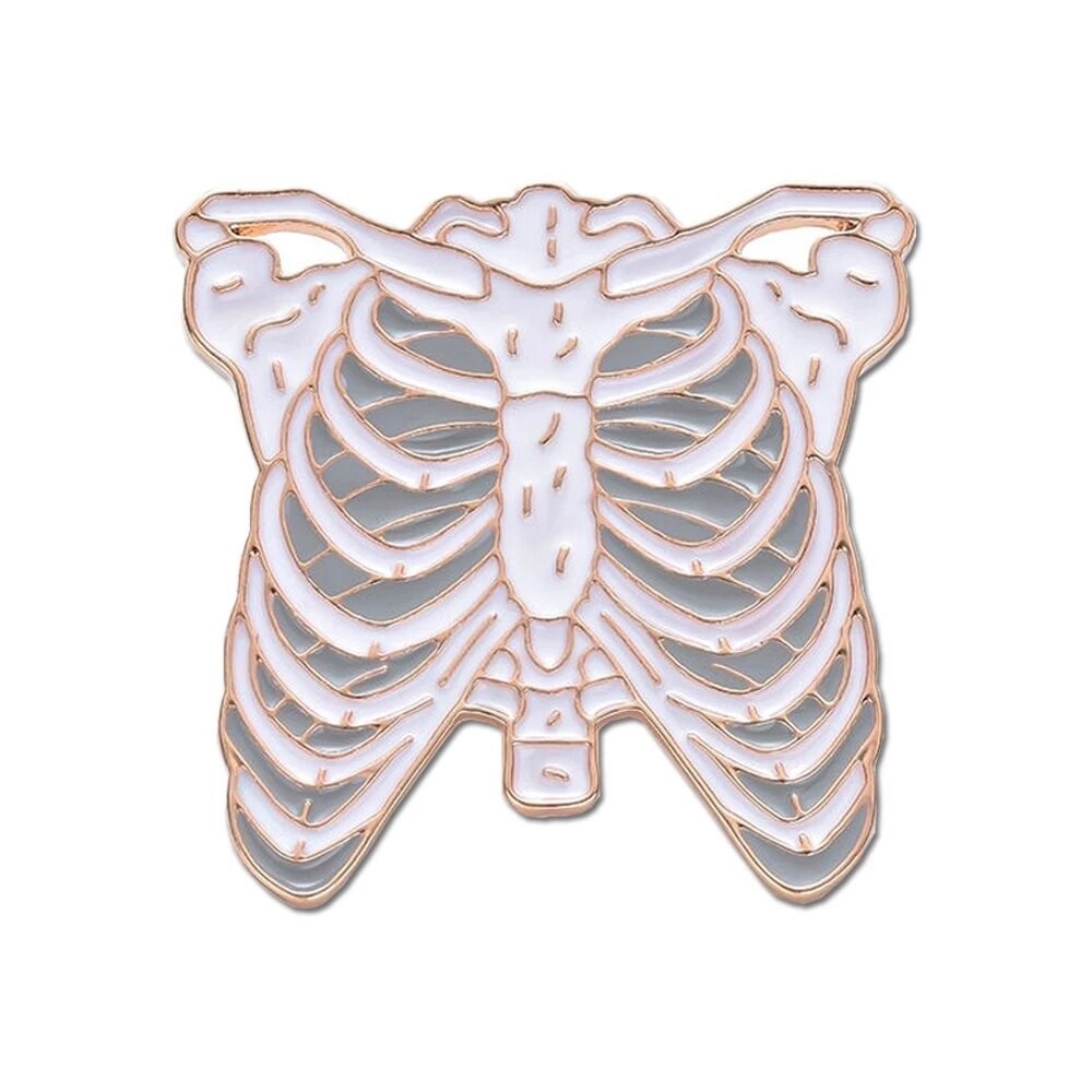 Значок BROCHE Грудная клетка белый BRGV113403