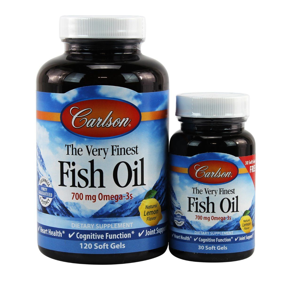 Рыбий жир Carlson Labs Fish Oil Лимон 700 мг 150 капсул (33870)