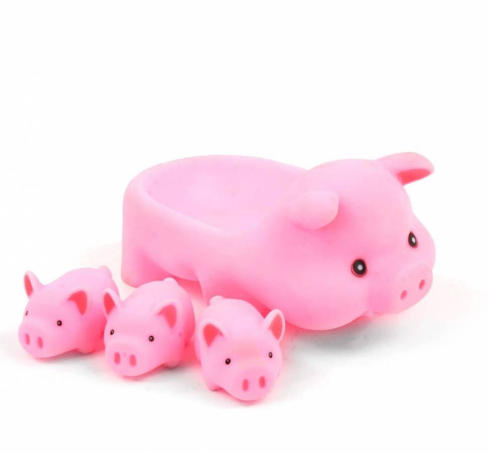 Іграшка для ванної WATHgame ZT8891-2-3-4 Тварини Свинка