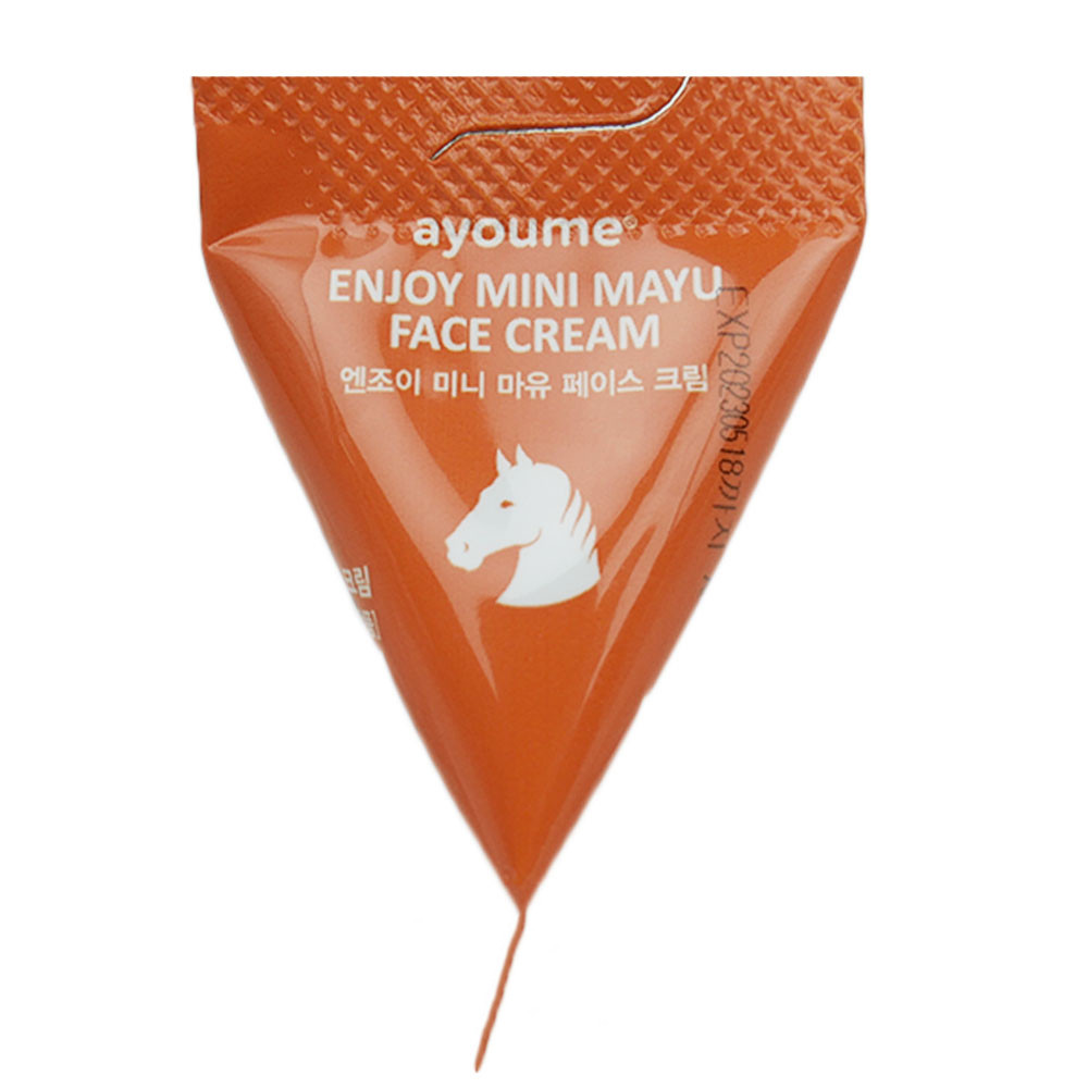 Крем-пірамідка для обличчя з кінською олією Ayoume Enjoy Mini Mayu Face Cream 3 г (8809534253201)