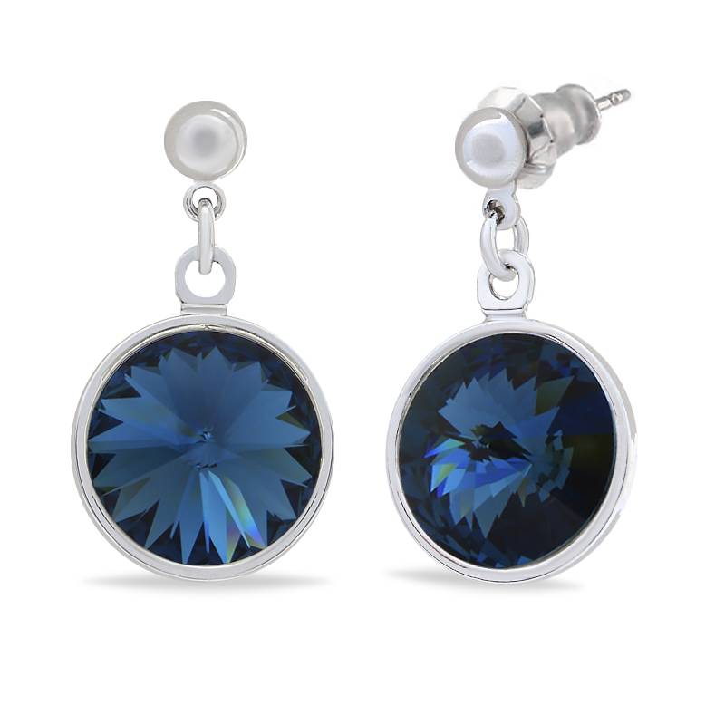 Сережки KOBI Rivoli Kolo 12 мм зі Swarovski (7740-1076-20-32)