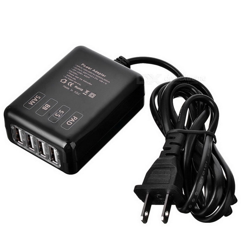 Универсальное зарядное устройство 4хUSB 5V 2.5A